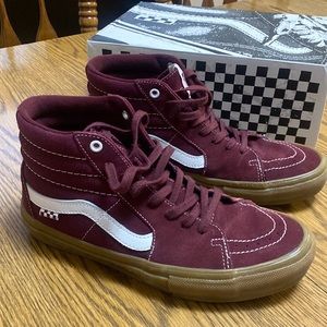 Vans Sk8 Hi Dark Red